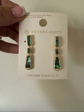 Kendra Scott Serena Linear
Earrings - Gold/Abalone New
